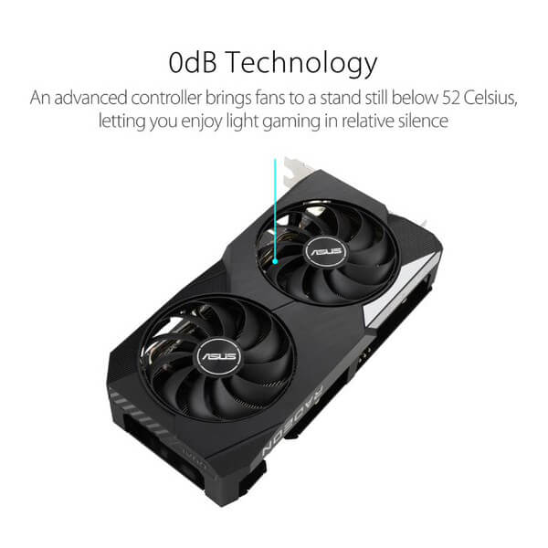 Asus Dual RX 6650 XT OC 8GB Gaming Graphics Card